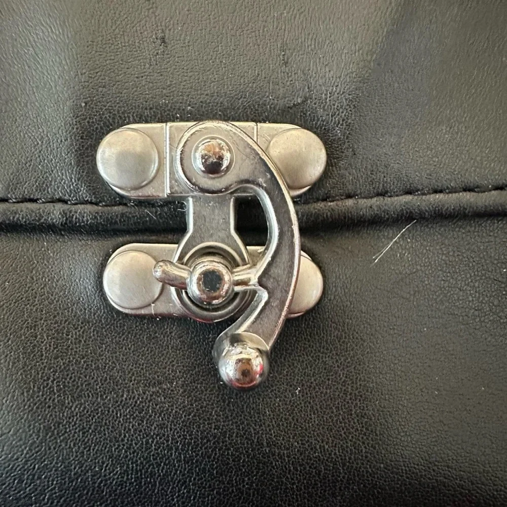 Black Leather Men's Bag